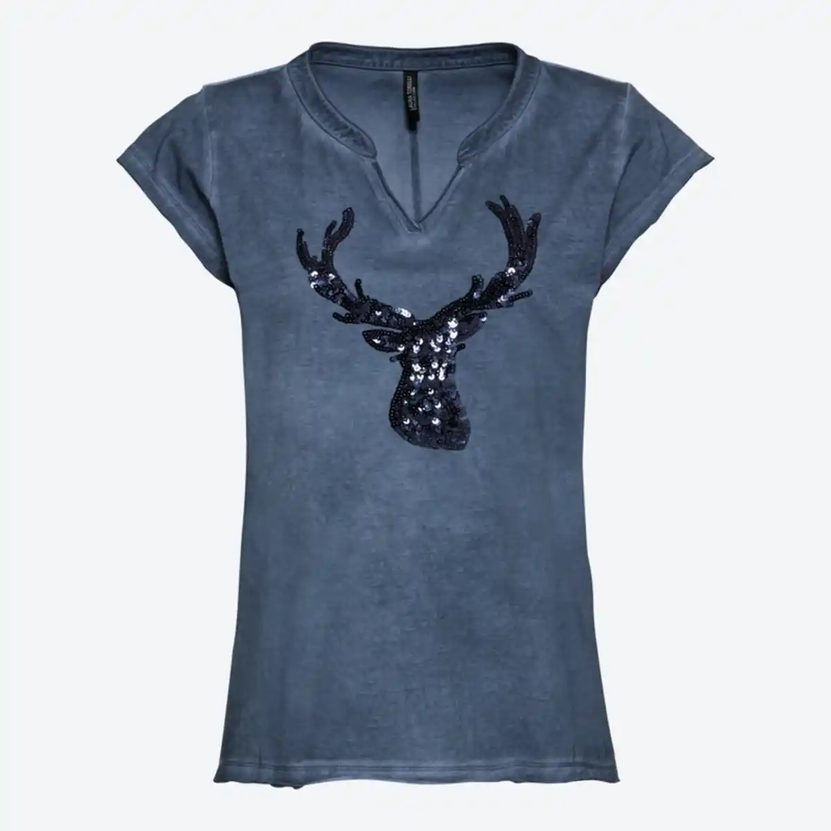 Bild 2 von Damen-Trachten-T-Shirt mit Hirsch-Motiv