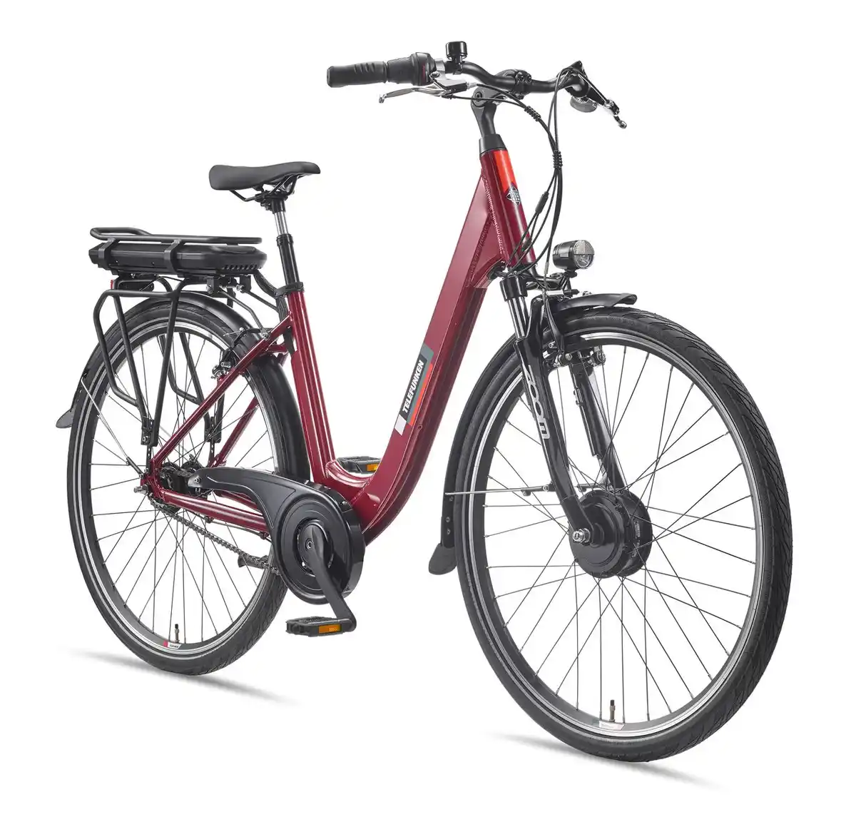Bild 1 von City E-Bike RC845 Multitalent mit 7-Gang Shimano Nabenschaltung, Weinrot