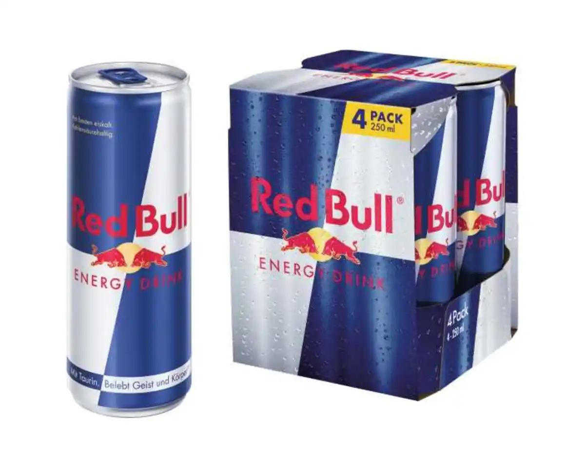 Bild 1 von Red Bull Energy Drink 4x 250 ml Einwegdosen