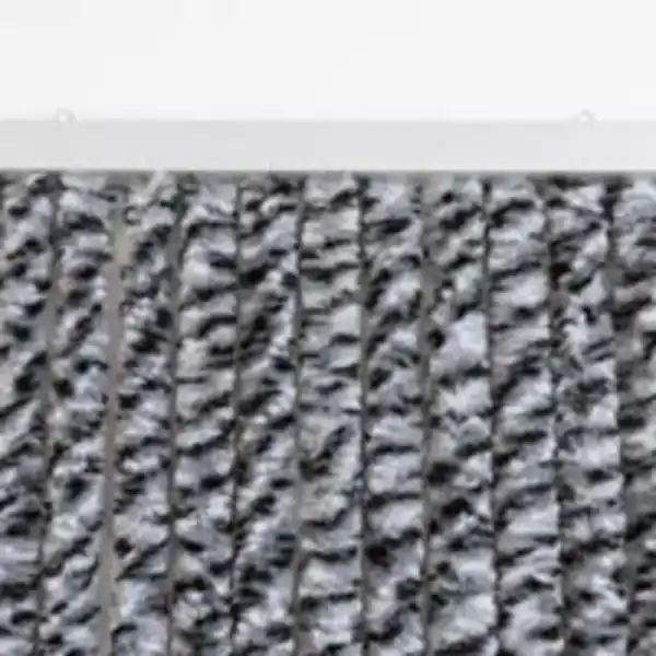 Bild 3 von Flauschvorhang 90x200cm schwarz-silber-weiß meliert, Fliegenschutz, Türvorhang Wohnwagen