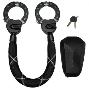 Fahrrad-Kettenschloss, Handschellenverschluss inkl. Aufbewahrungstasche