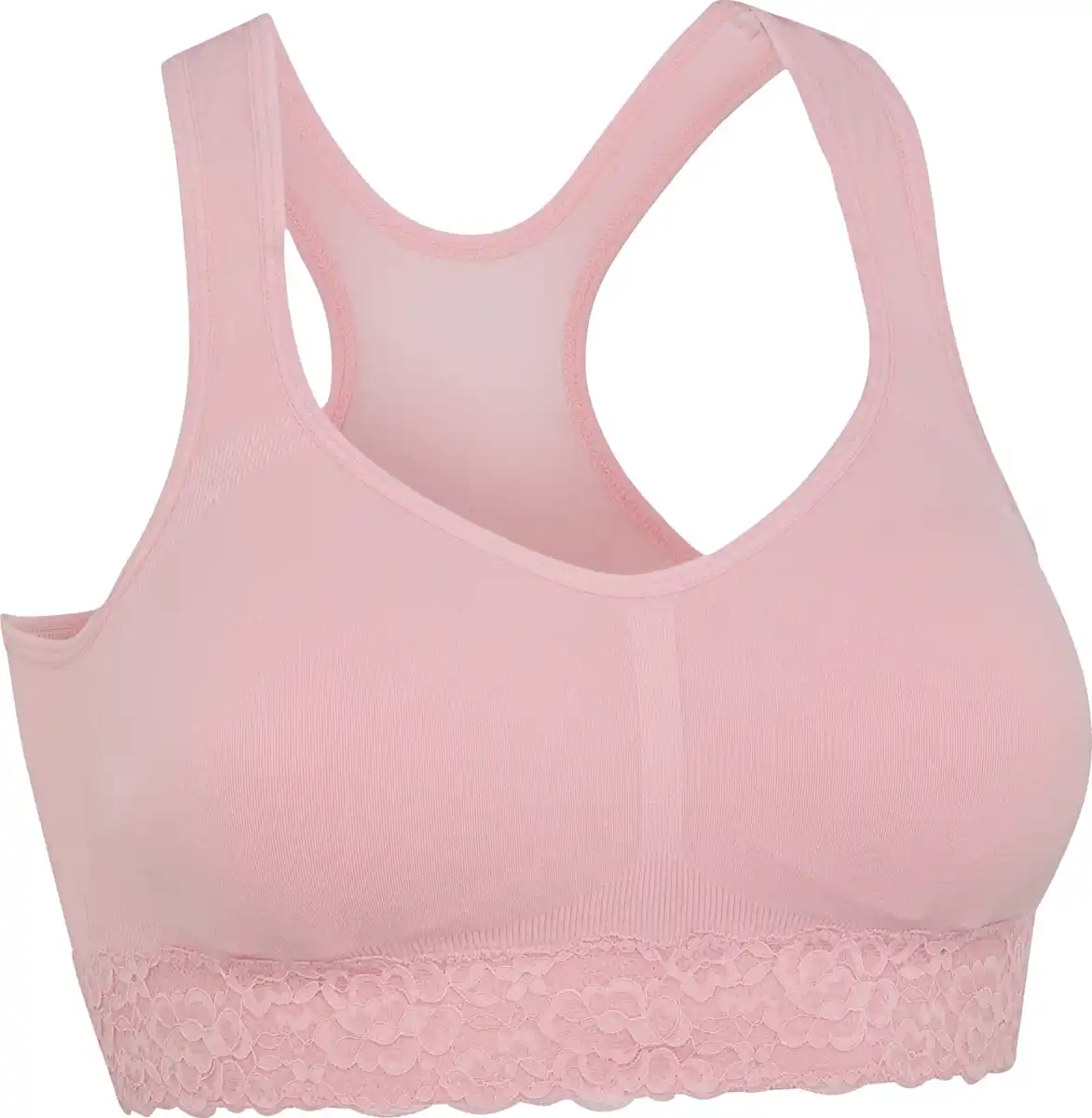 Bild 1 von IDEENWELT Soft-Bustier mit Spitze rosa Gr. M