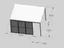 Bild 4 von Seitenpaneel für Pavillon 4m / Lamellen-Seitenwand - Anthrazit