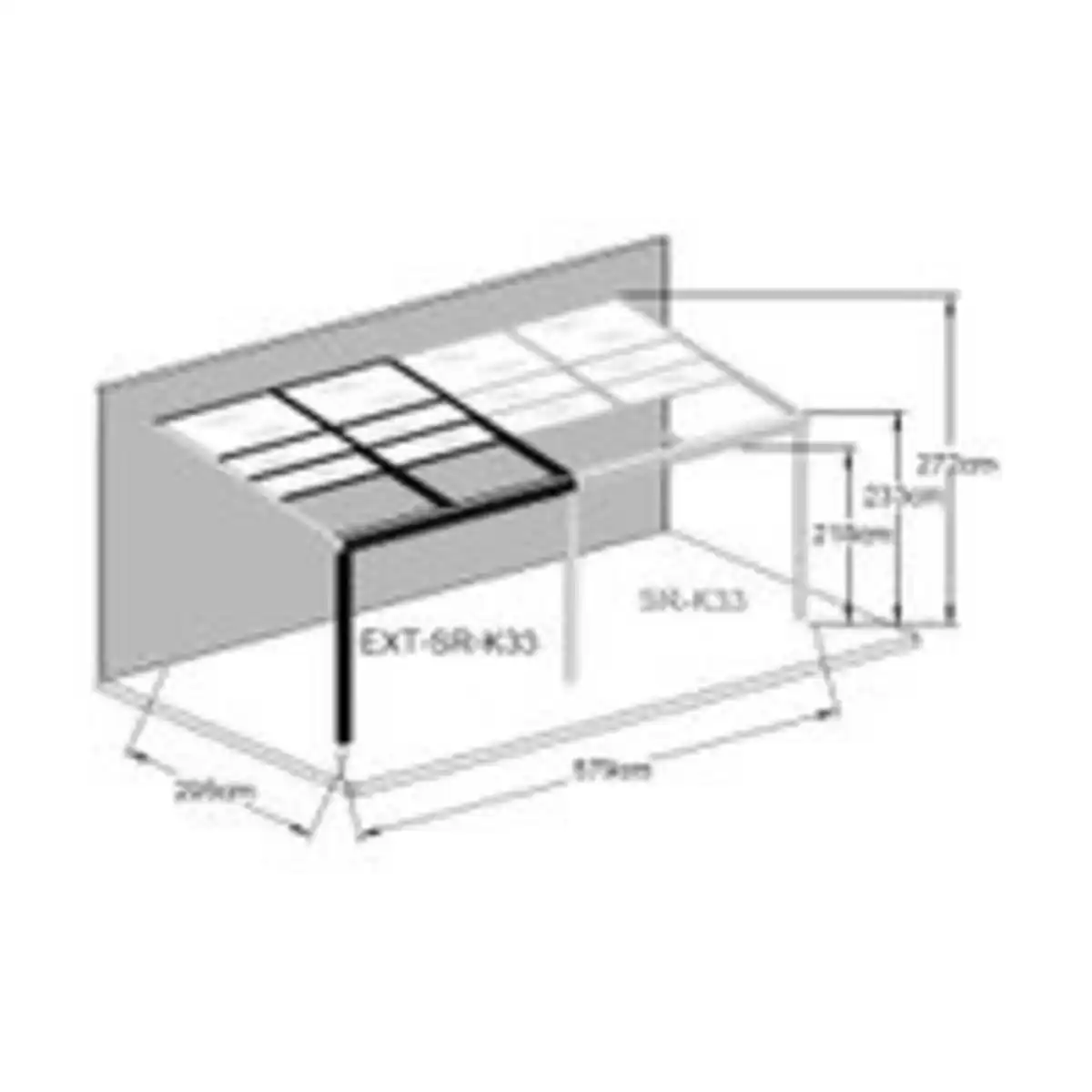 Bild 3 von Terrassenüberdachung Veranda Slide-roof aus Aluminium, ca.3 x 3 m - Anthrazit