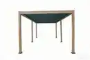 Bild 4 von Aluminium-Pergola mit beweglicher Flügeltür und 4 Pfosten, ca. 3 x 6 M - Hellbraun
