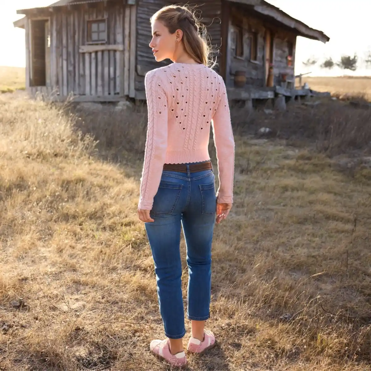 Bild 4 von Damen-Trachten-Capri-Jeans mit Stickerei