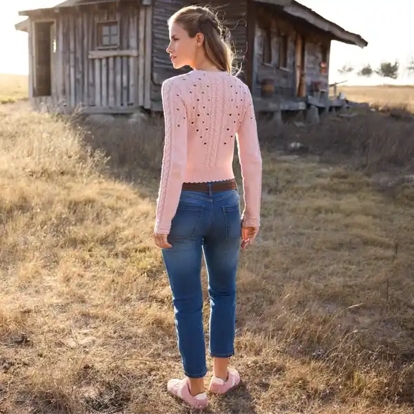 Bild 4 von Damen-Trachten-Capri-Jeans mit Stickerei