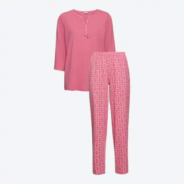 Bild 3 von Damen-Schlafanzug aus reiner Baumwolle