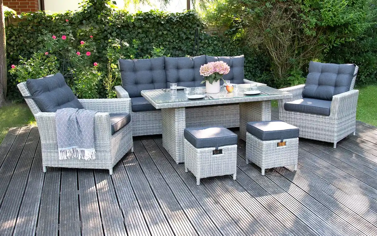 Bild 1 von 18tlg. Dining-Lounge ASTI im Grau-Mix