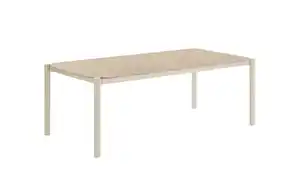 nilla - Esstisch Abela, sandfarbig/Holz-Nachbildung