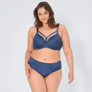 Damen-Rioslip mit Spitzeneinsatz, Große Größen