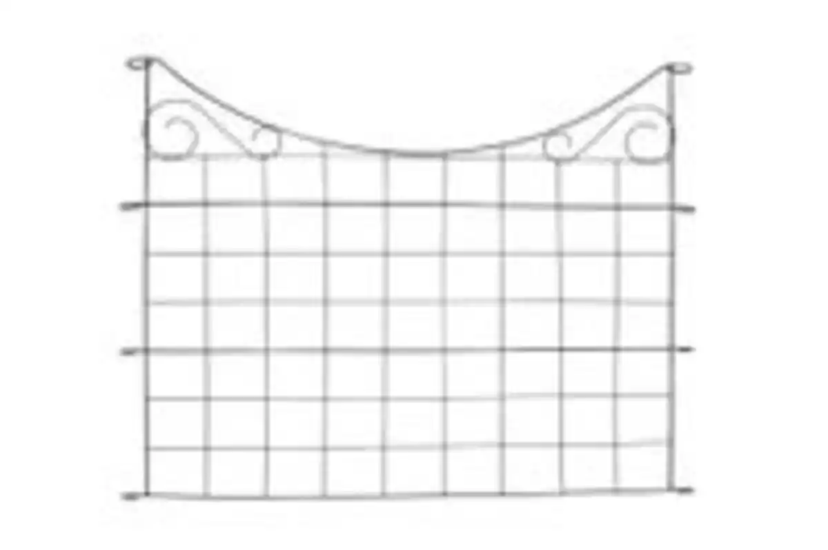 Bild 2 von Metall-Gartenzaun, M10, pulverbeschichtet, ca. 77,5 x 64 cm - Anthrazit