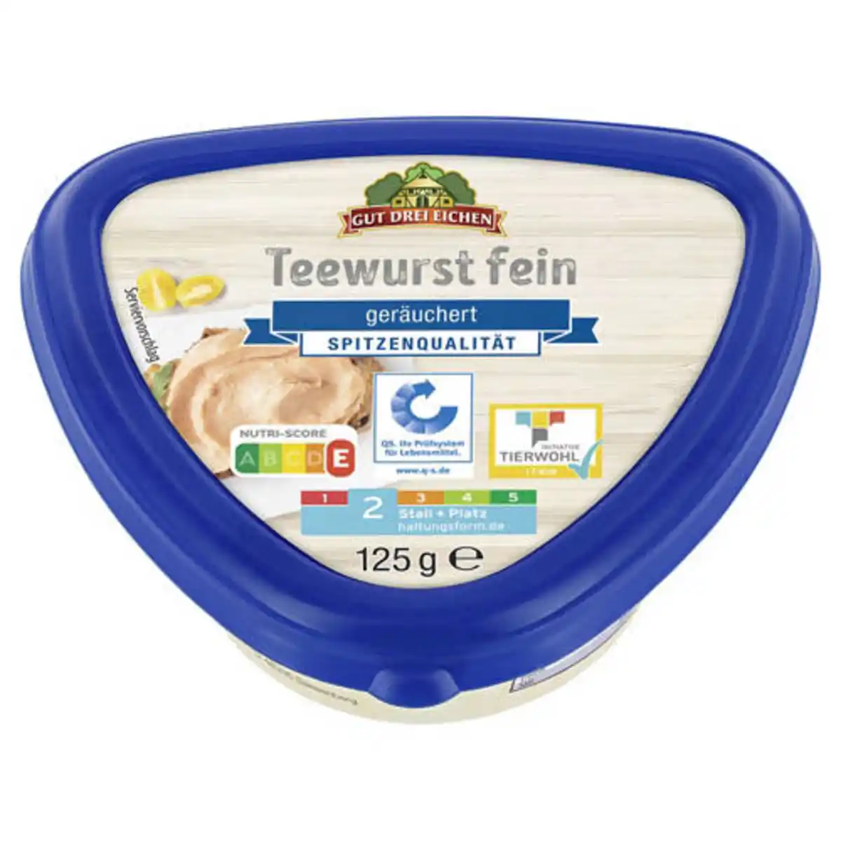 Bild 1 von GUT DREI EICHEN Teewurst im Becher 125 g, Fein