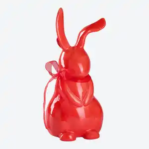 XL Deko-Hase aus Porzellan, ca. 41x18x17 cm