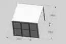 Bild 4 von Seitenpaneel für Pavillon 3m / Lamellen-Seitenwand - Anthrazit