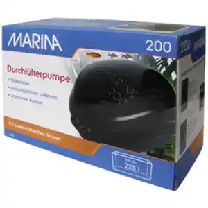 MARINA Durchlüfterpumpe »Aquarien-Durchlüfterpumpe«, 4 W, für Aquarien bis: 225 l, schwarz