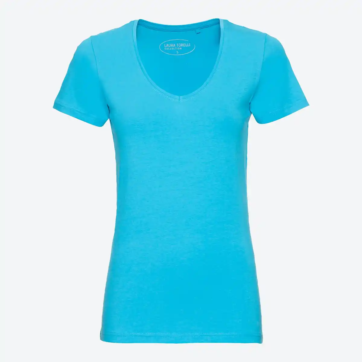 Bild 3 von Damen-T-Shirt mit V-Ausschnitt