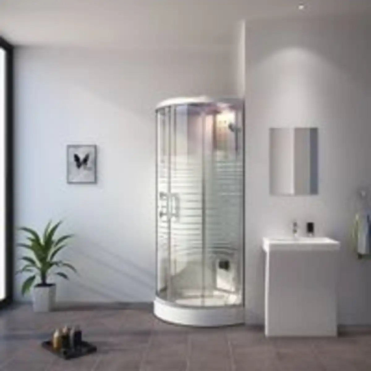 Bild 3 von Duschkabine WHITE PEARL - ca. 100 x 100 cm