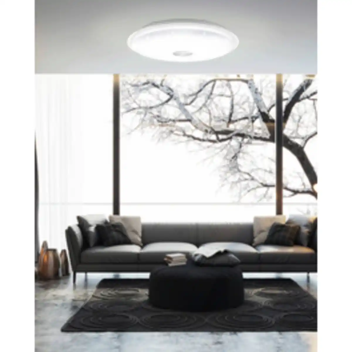 Bild 2 von EGLO Wand-/Deckenleuchte »LANCIANO 1«, Stahl, 3000K, 4000K, 5000K