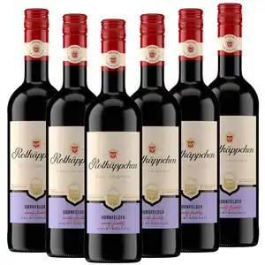 Rotwein Dornfelder halbtrocken - 6er Karton