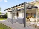 Bild 2 von Terrassenüberdachung Veranda Slide-roof aus Aluminium, ca.3 x 3 m - Anthrazit