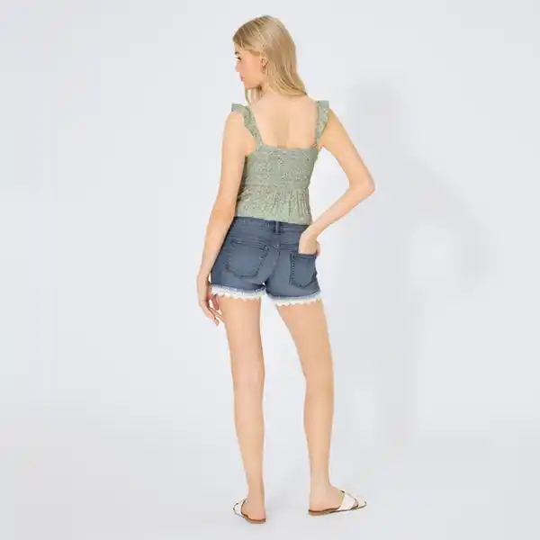 Bild 4 von Damen-Shorts mit Spitzenverzierung
