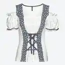 Bild 3 von Damen-Trachten-Blusenshirt mit Herz-Knöpfen