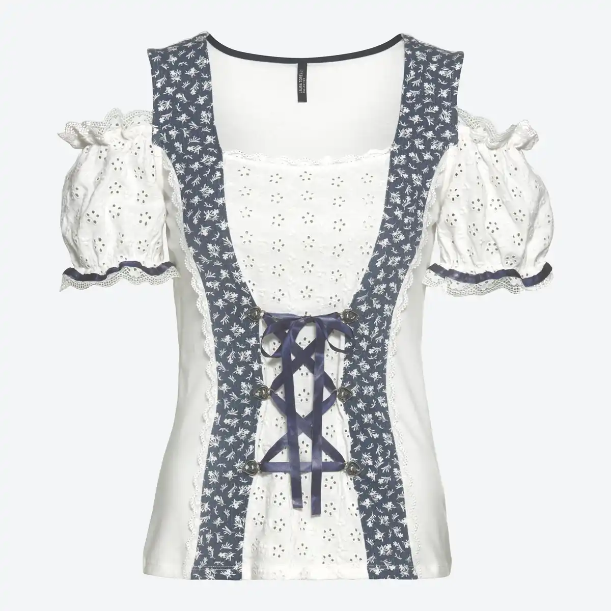 Bild 3 von Damen-Trachten-Blusenshirt mit Herz-Knöpfen