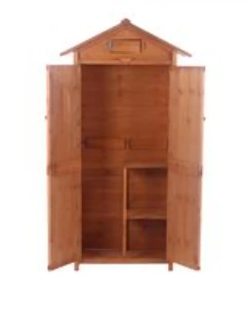 Bild 4 von Werkzeugschrank aus Holz, ca. 88 x 45,5 x 168 cm - Braun