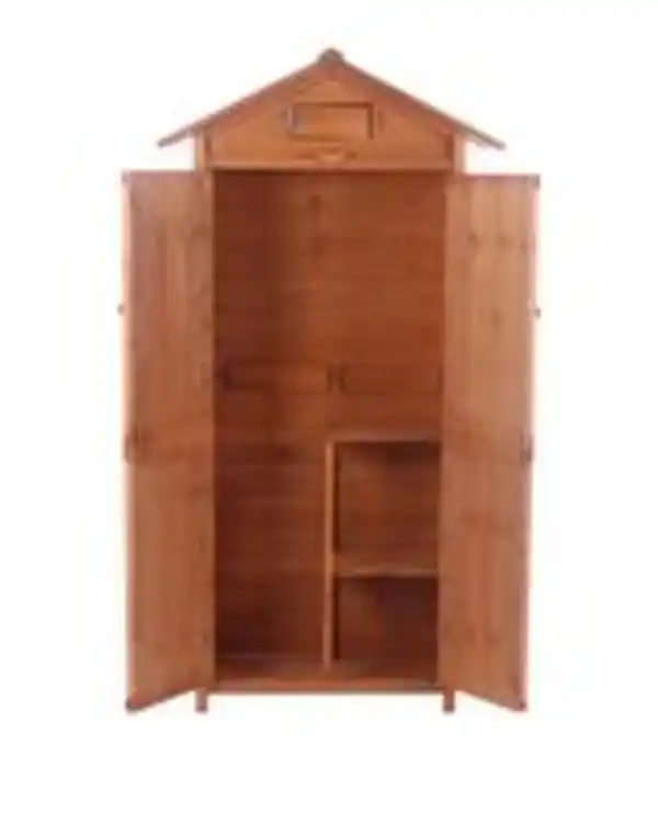 Bild 4 von Werkzeugschrank aus Holz, ca. 88 x 45,5 x 168 cm - Braun