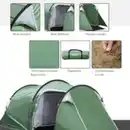 Bild 4 von Zelt für 2-3 Personen 190T Tunnelzelt Campingzelt Glasfaser