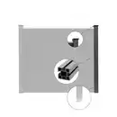 Bild 1 von WPC Sichtschutzzaun CORTEZA - 1 x Pfosten & Postkappe - Schwarz