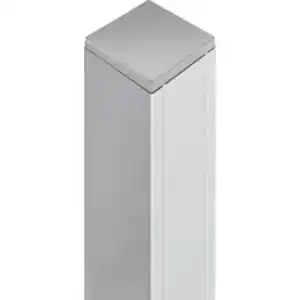 Alu-Pfosten, Aluminium, BxLxT: 6,8 x 185 x 6,8 cm