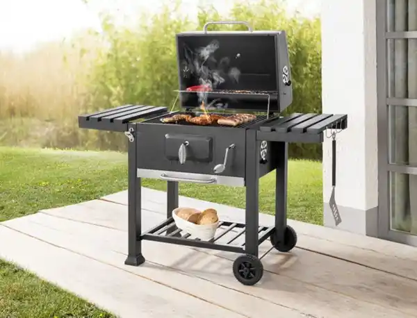 Bild 3 von Grillwagen Dallas XL, ca. 138 x 61,5/67 x 106 cm - Schwarz