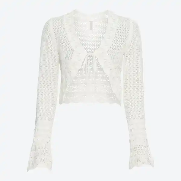 Bild 2 von Damen-Cardigan im Ajour-Design