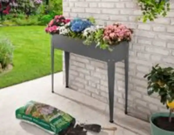 Bild 2 von Metall-Hochbeet, ca. 100 x 40 x 80 cm - Anthrazit