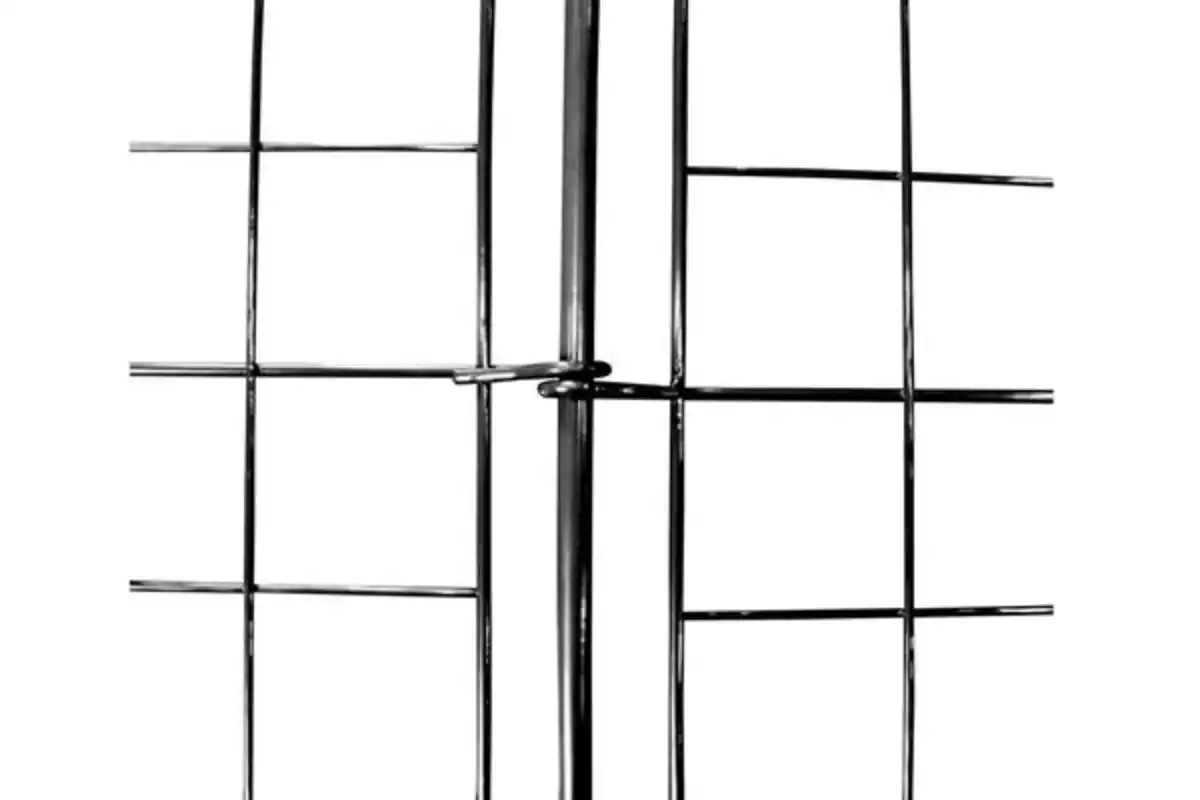 Bild 4 von Metall-Gartenzaun, M12, pulverbeschichtet, ca. 77,5 x 64 cm - Anthrazit