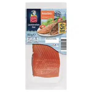 GOLDEN SEAFOOD Frisches Lachsforellenfilet 180 g
