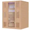 Bild 3 von Finnische Sauna MINTO 150x130 Kabine aus Hemlock Tannenholz mit 4,5 kW Harvia Ofen