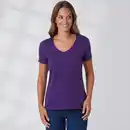 Bild 4 von Damen-T-Shirt mit V-Ausschnitt