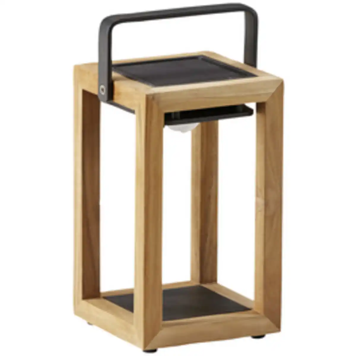 Bild 1 von BEST Solarleuchte, Höhe: 28 cm, anthrazit, teakholz