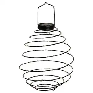 BELAVI Solar-Spirallaternen, rund, groß