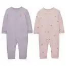Bild 1 von LILY & DAN Baby Overall 2er-Pack, Rosa / Violett, 62/68