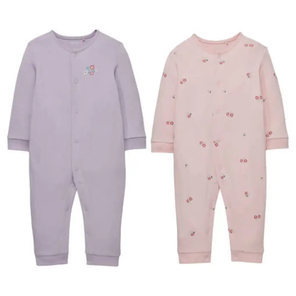 Bild 1 von LILY & DAN Baby Overall 2er-Pack, Rosa / Violett, 62/68