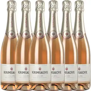 Sekt aus Moldawien Rosé halbtrocken - 6er Karton