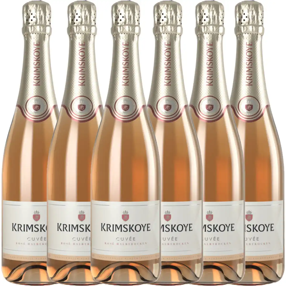 Bild 1 von Sekt aus Moldawien Rosé halbtrocken - 6er Karton