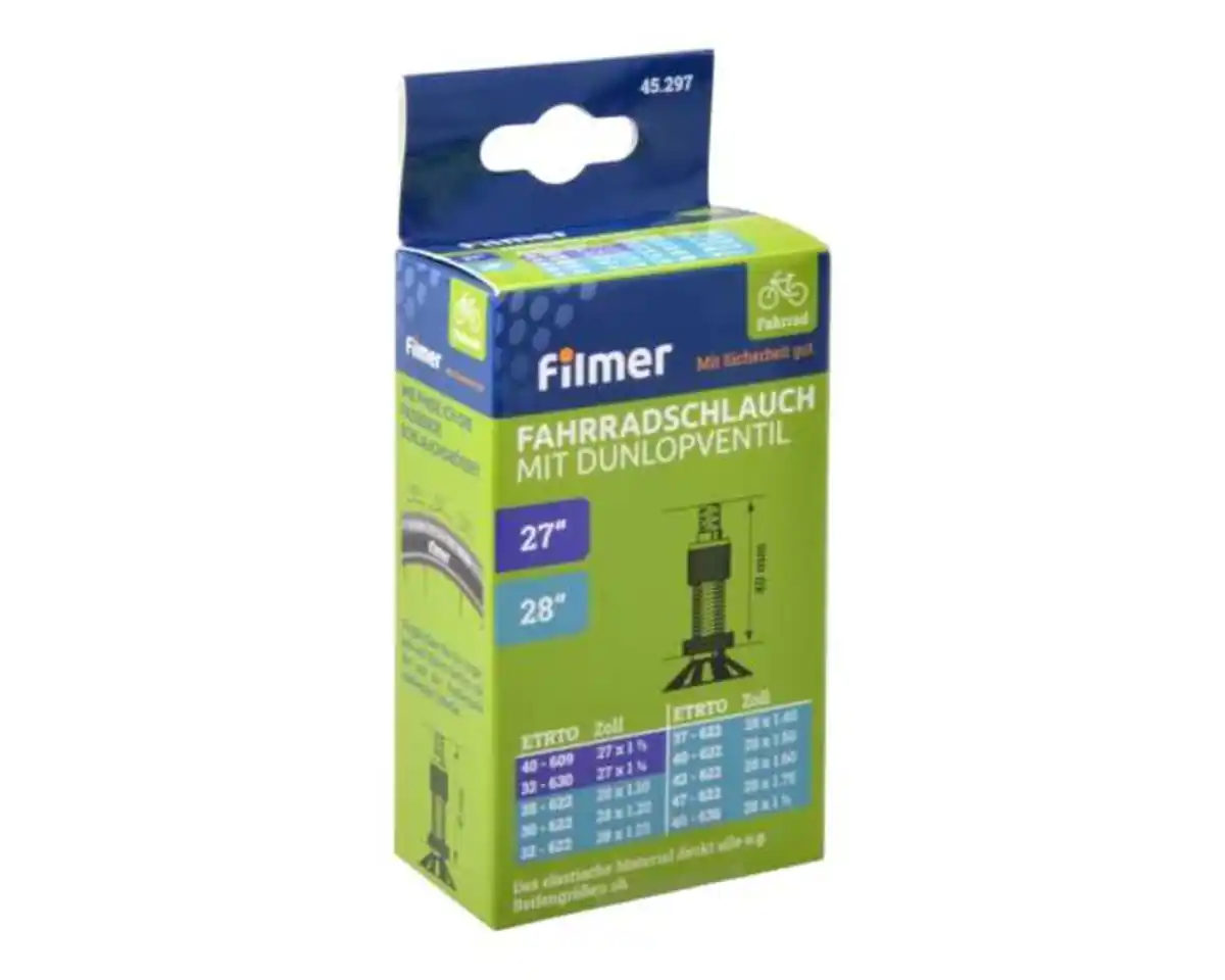 Bild 1 von Fahr.schlauch27/28'' Dunlopventil universal 27-28 Zoll