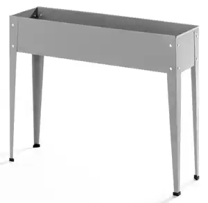 Metall-Hochbeet, ca. 100 x 40 x 80 cm - Grau