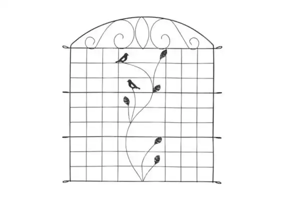 Bild 2 von Metall-Gartenzaun, M12, pulverbeschichtet, ca. 77,5 x 64 cm - Anthrazit