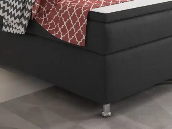 Bild 4 von Boxspringbett King Size 180x200 cm Webstoff Anthrazit